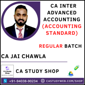 CA Inter Adv Accounts Accounting Standard Regular Batch By CA Jai Chawla