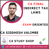 CA Final IDT Exam Oriented by CA Siddhesh Valimbe