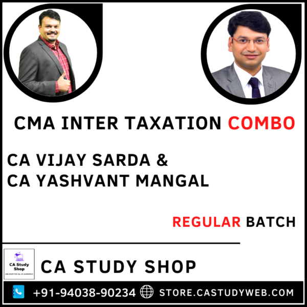 CMA Inter DT IDT Combo by CA Vijay Sarda CA Yashvant Mangal