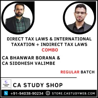 CA Final DT IDT Regular Batch Combo by CA Bhanwar Borana and CA Siddhesh Valimbe