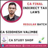 CA Siddhesh Valimbe Final IDT Full Course