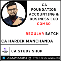 CA Foundation Accounting Buss Eco Combo by CA Hardik Manchanda