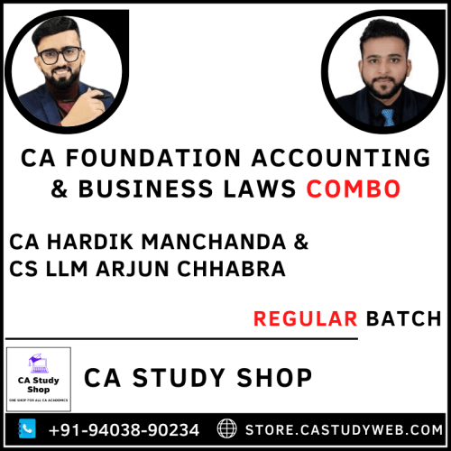 CA Foundation Accounting Buss Laws Combo by CA Hardik Manchanda