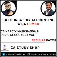 CA Foundation Accounting QA Combo by CA Hardik Manchanda Prof. Akash Agrawal