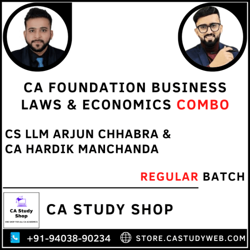CA Foundation Buss Laws Buss Eco Combo by CS Arjun Chhabra CA Hardik Manchanda