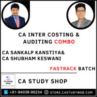 CA Sankalp Kanstiya CA Shubham Keswani Costing Auditing Fastrack Batch Combo