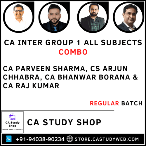 CA Inter Group I Combo by CA Parveen Sharma CS Arjun Chhabra CA Bhanwar Borana CA Raj Kumar