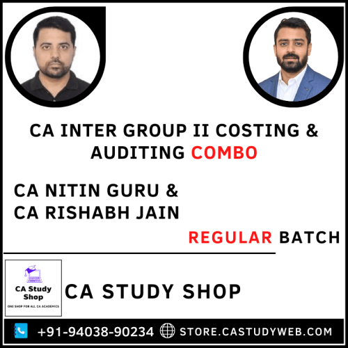 Ca Inter Group II Costing Auditing Combo by CA Nitin Guru CA Rishabh Jain