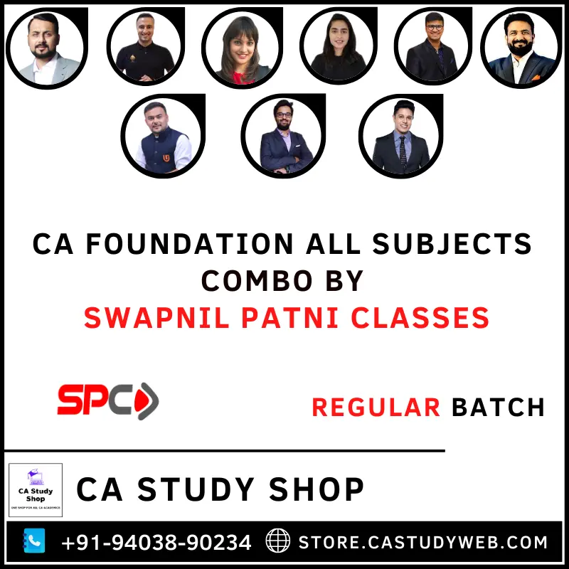 CA Study Shop Homepage 28 CA Foundation All Subjects Combo by Swapnil Patni Classes