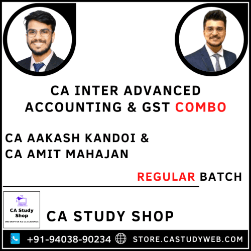 CA Aakash Kandoi CA Amit Mahajan CA Inter Adv Acc GST Combo