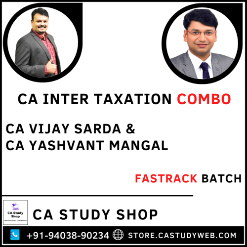 CA Inter Taxation Fastrack Combo by CA Vijay Sarda CA Yashvant Mangal