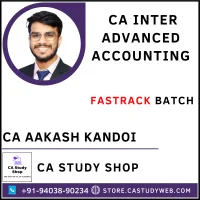 CA Aakash kandoi Inter Advanced Accounts Fastrack
