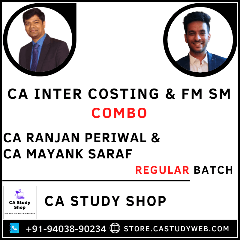 CA Ranjan Periwal CA Mayank Saraf Inter Costing and FM SM Combo
