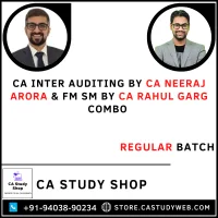 CA Inter Group II Auditing FM SM Combo by CA Neeraj Arora CA Rahul Garg