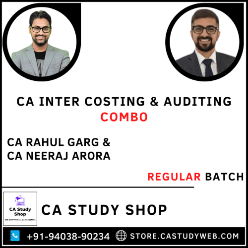 CA Inter Group II Costing Auditing Combo by CA Rahul Garg CA Neeraj Arora