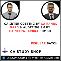 CA Inter Group II Costing by CA Rahul Garg Auditng SM by CA Neeraj Arora Regular Batch Combo