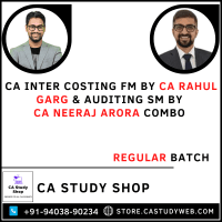 CA Inter Group II Costing FM by CA Rahul Garg Auditng SM by CA Neeraj Arora Regular Batch Combo