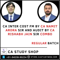 CA Inter Group II Costing FM by CA Namit Arora Auditing by CA Rishabh Jain Regular Batch Combo