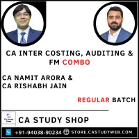 CA Inter Group II Costing Auditing FM Combo by CA Namit Arora CA Rishabh Jain
