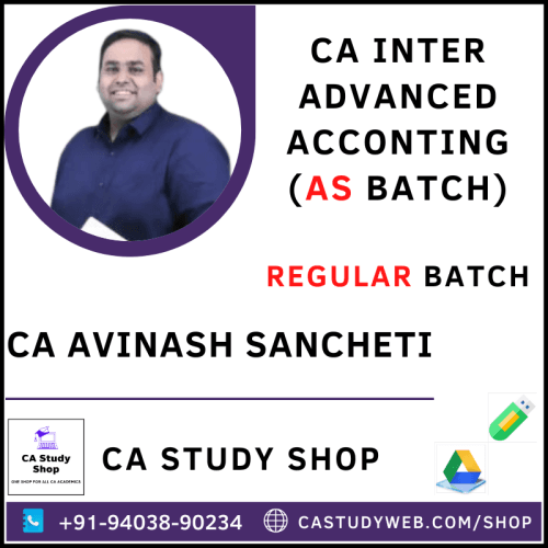CA Avinash Sancheti CA Inter Advanced Accounts AS Batch