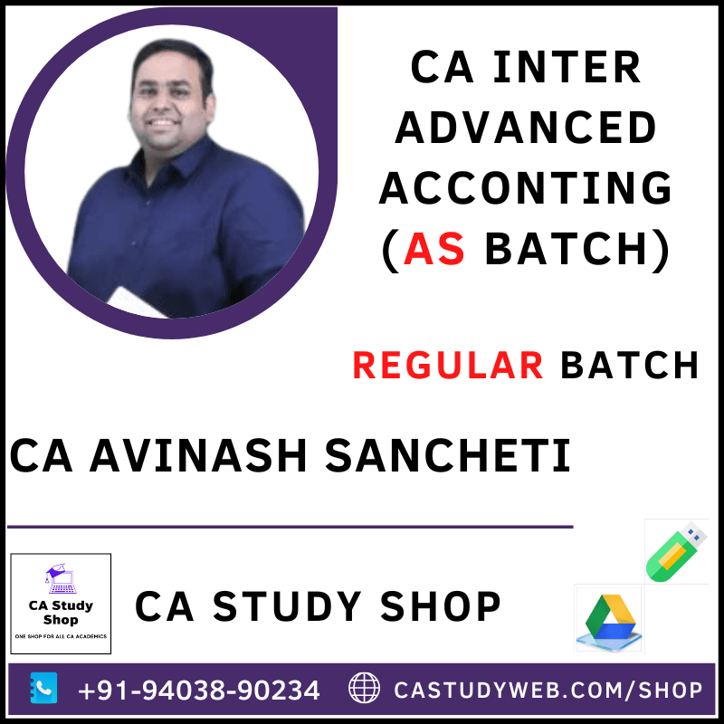 CA Avinash Sancheti CA Inter Advanced Accounts AS Batch
