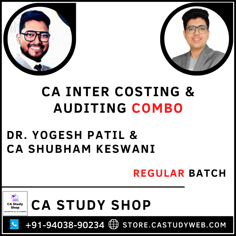 Dr. Yogesh Patil CA Shubham Keswani Costing Auditing Combo