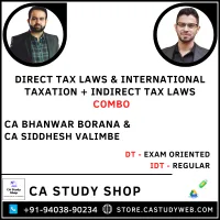 CA Final DT Exam Oriented IDT Regular Batch Combo by CA Bhanwar Borana and CA Siddhesh Valimbe