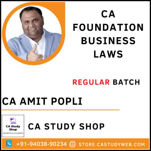 CA Amit Popli Foundation Law Full Course