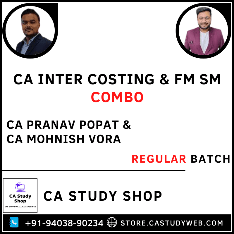 CA Inter Group II Costing FM SM Regular Batch Combo by Ultimate CA