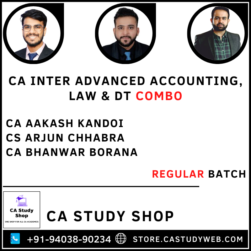 CA Inter Adv Acc Law DT Regular Batch Combo by BB Virtuals Faculty