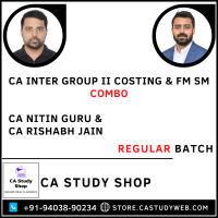 Ca Inter Group II Costing FM SM Regular Batch Combo by CA Nitin Guru CA Rishabh Jain