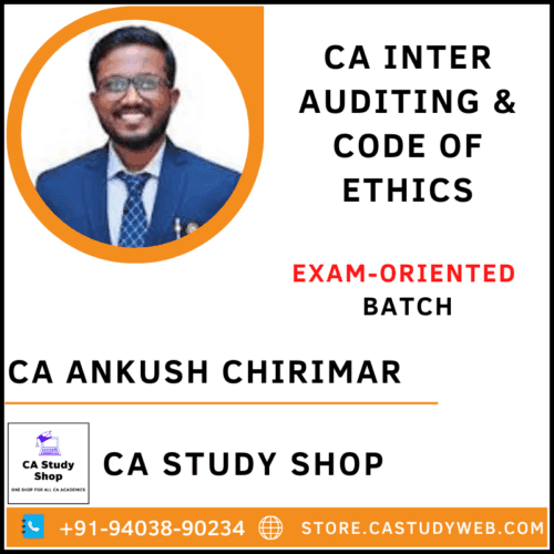 CA Ankush Chirimar CA Inter Auditing Exam Oriented