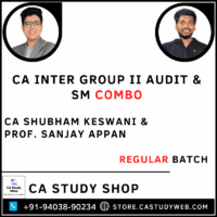 CA Shubham Keswani Prof. Sanjay Appan CA Inter Audit SM Combo