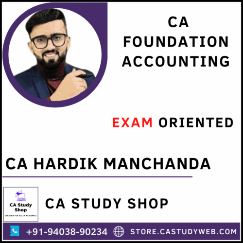CA Hardik Manchanda Foundation Accounts Exam Oriented Batch