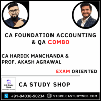 CA Foundation Accounting QA Exam Oriented Batch Combo by CA Hardik Manchanda Prof. Akash Agrawal
