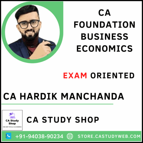 CA Hardik Manchanda Foundation Economics Exam Oriented Batch