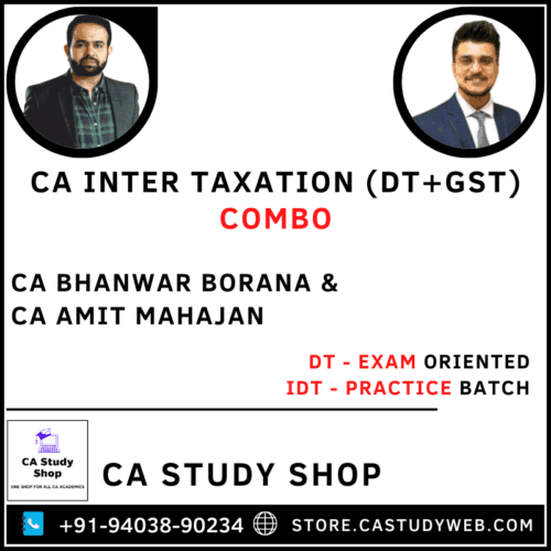 CA Inter DT Exam Oriented IDT Practice Batch Combo by CA Bhanwar Borana ...