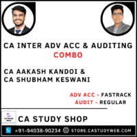 CA Inter Adv Acc Fastrack & Auditing Regular Batch Combo by CA Aakash Kandoi CA Shubham Keswani