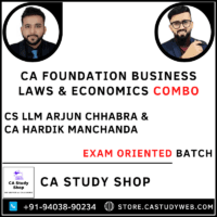 CA Foundation Buss Laws Buss Eco Fastrack Batch Combo by CS Arjun Chhabra CA Hardik Manchanda