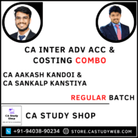 CA Aakash Kandoi CA Sankalp Kansitya Inter Adv Acc Costing Combo