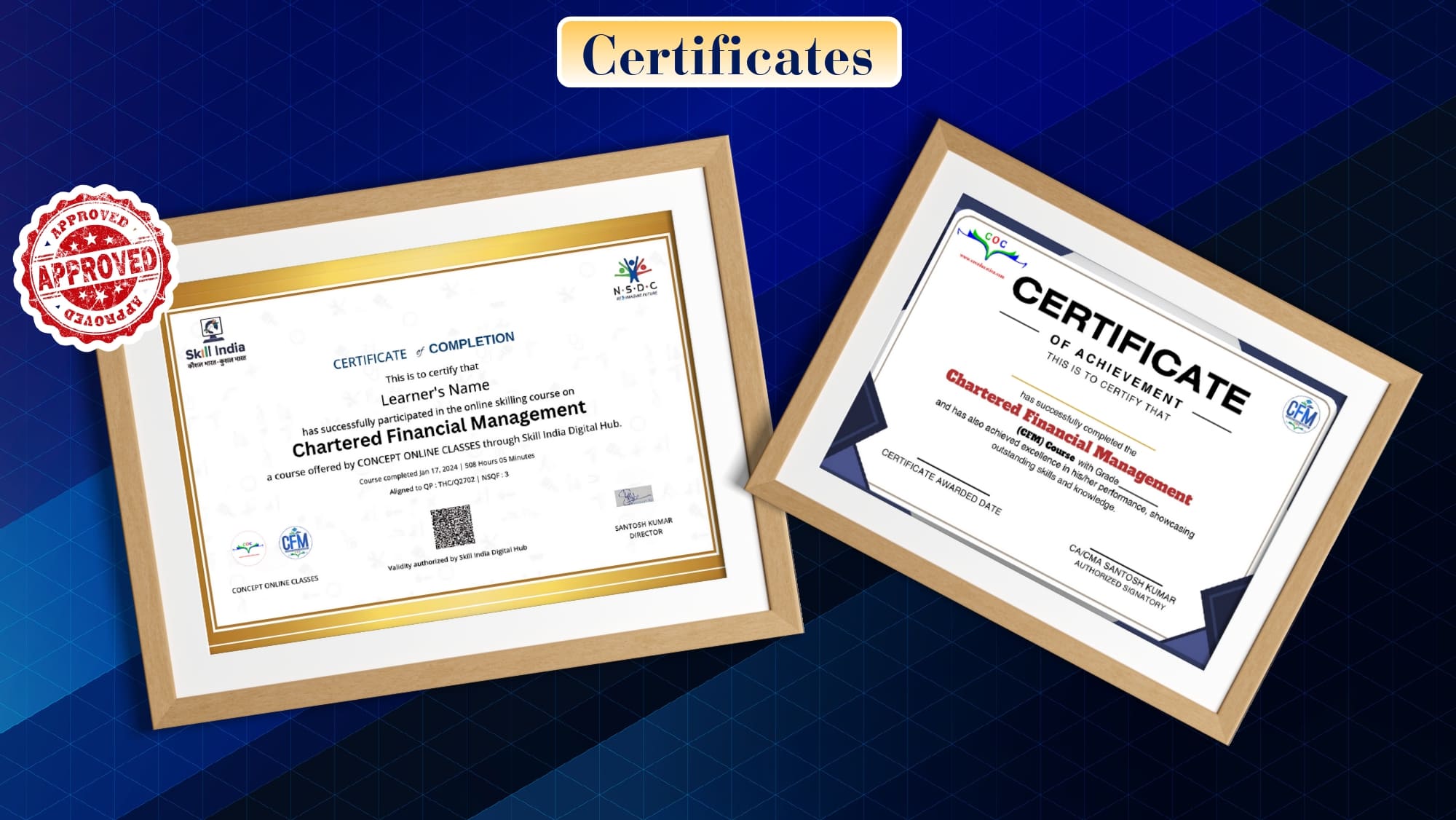 CFM Certificates