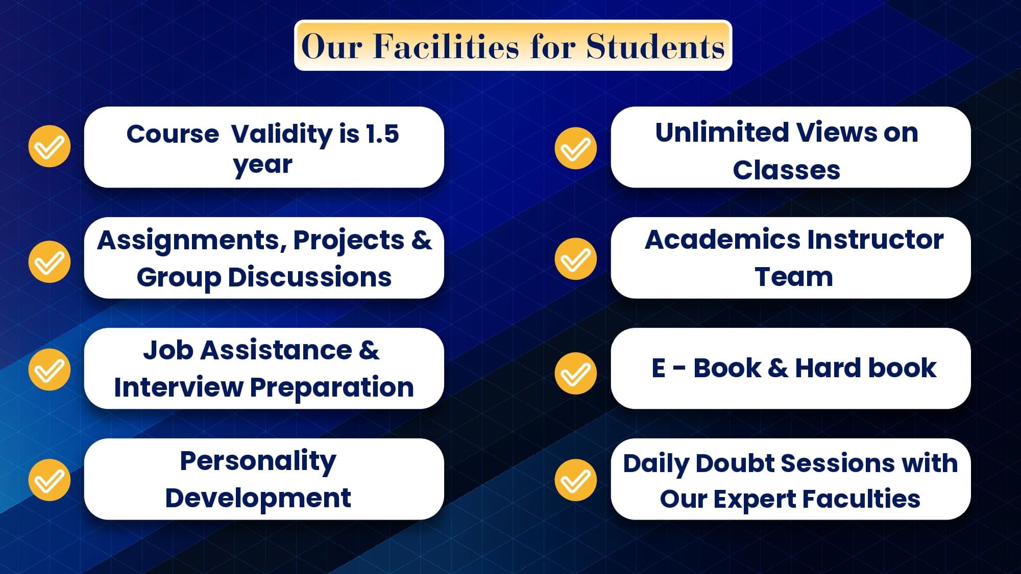 CFM Facilities for Students