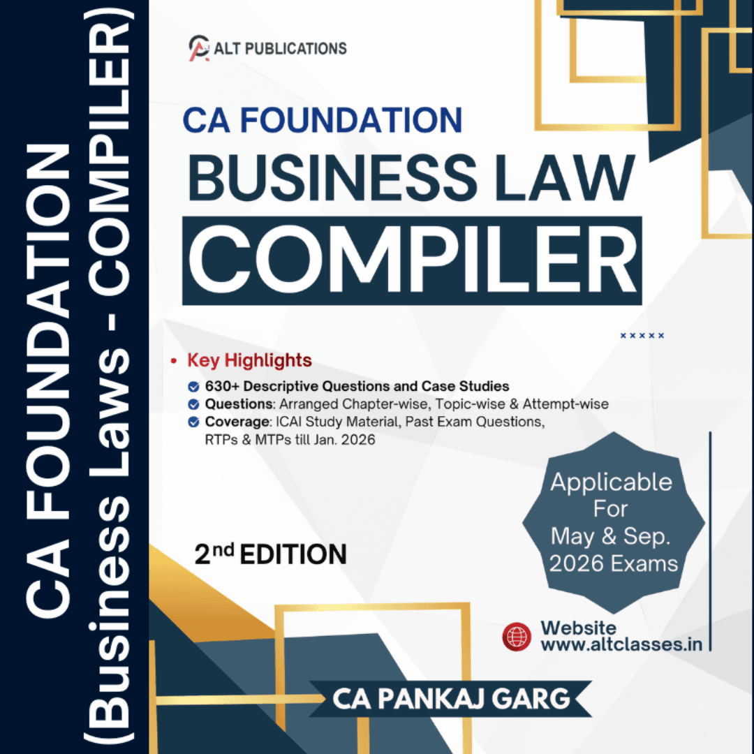 CA Foundation Business Laws Compiler by CA Pankaj Garg