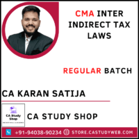 CA Karan Satija CMA Inter Indirect Tax Laws Full Course