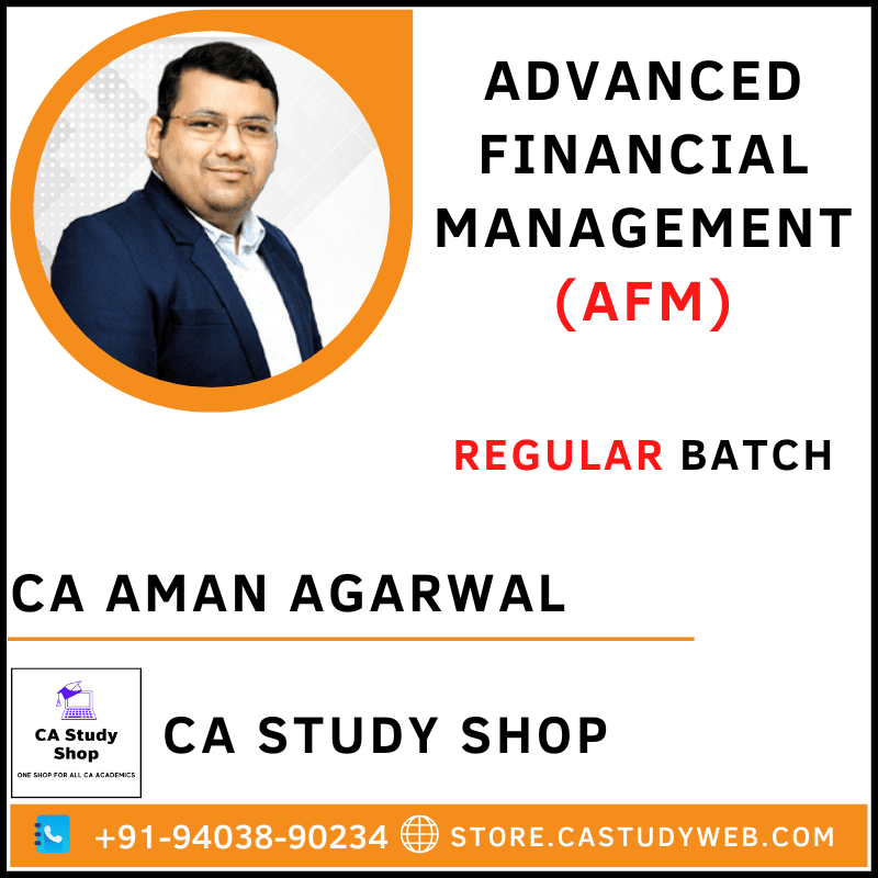 CA Study Shop Homepage 36 CA Aman Agarwal CA Final AFM Full Course