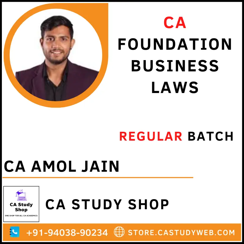 CA Amol Jain Foundation Law Regular Batch