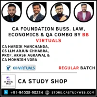 CA Foundation Business Law, Economics and Maths QA Combo by BB Virtuals