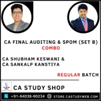 CA Final Audit SPOM Set B Regular Batch Combo by CA Shubham Keswani CA Sankalp Kanstiya