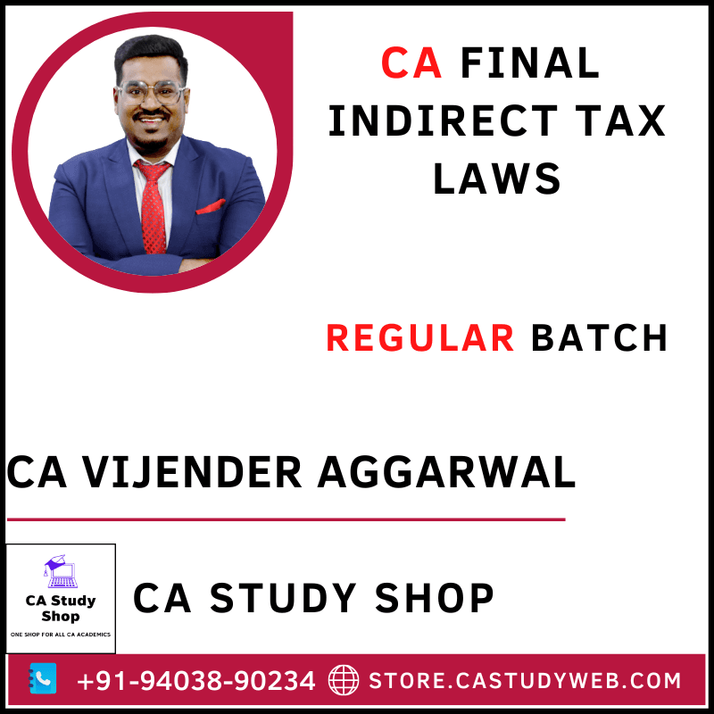 CA Study Shop Homepage 33 CA Vijender Aggarwal CA Final IDT Full Course