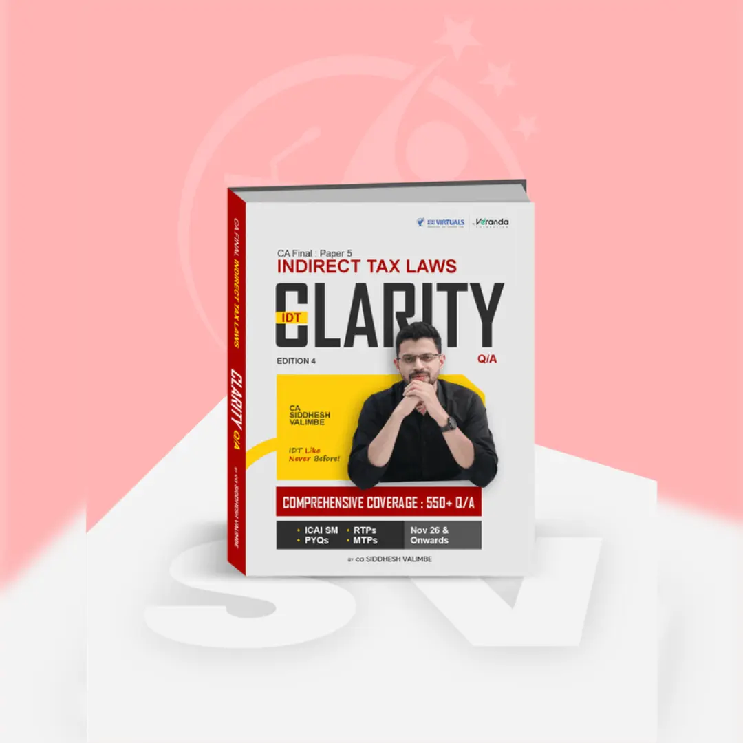CA Study Shop Homepage 36 CA Final IDT Clarity Question Bank Book by CA Siddhesh Valimbe